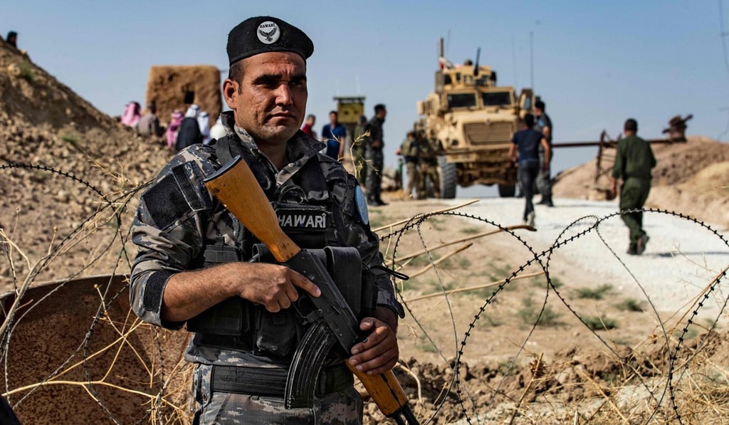 A member of Kurdish security forces stands guard in Syria’s Hasakeh province. Photo: AFP A member of Kurdish security forces stands guard in Syria’s Hasakeh province. Photo: AFP