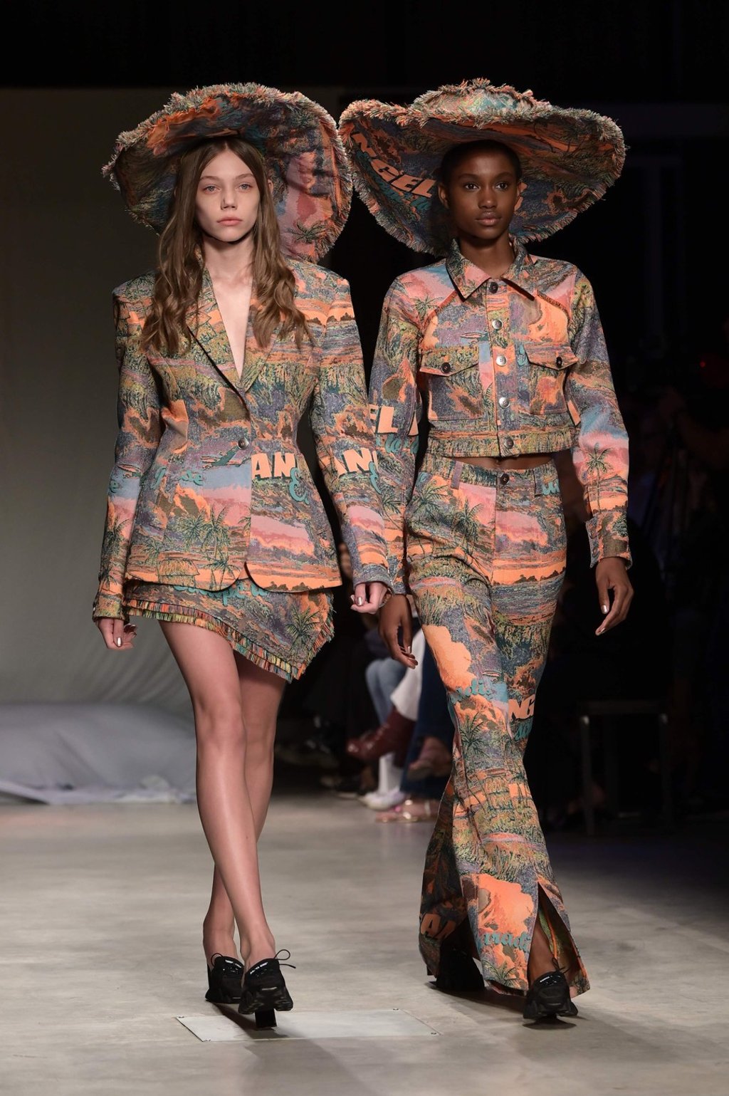 Models present creations by Chinese designer Angel Chen at Milan Fashion Week. Photo: AFP