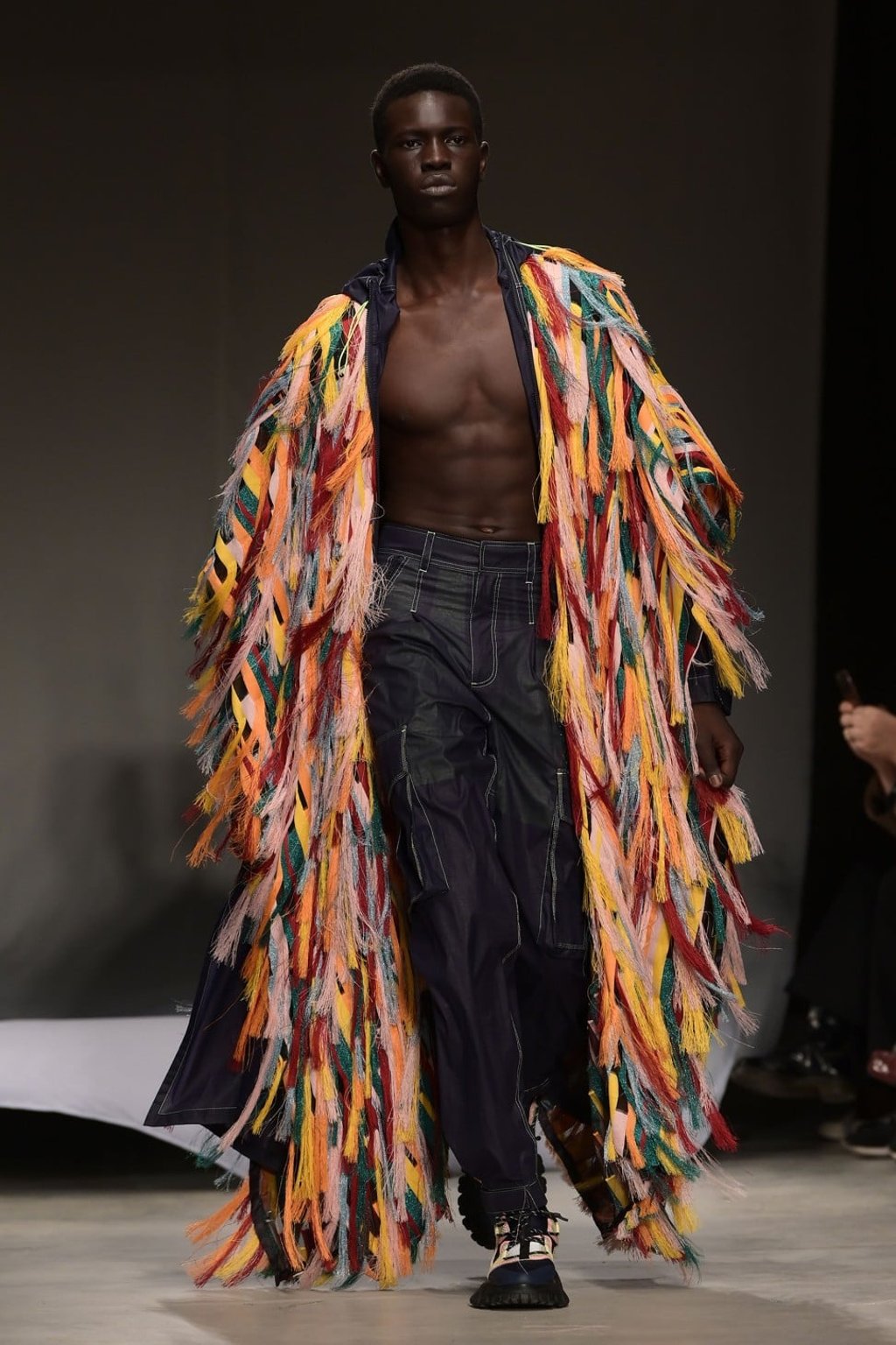 Models present creations by Chinese designer Angel Chen at Milan Fashion Week. Photo: AFP