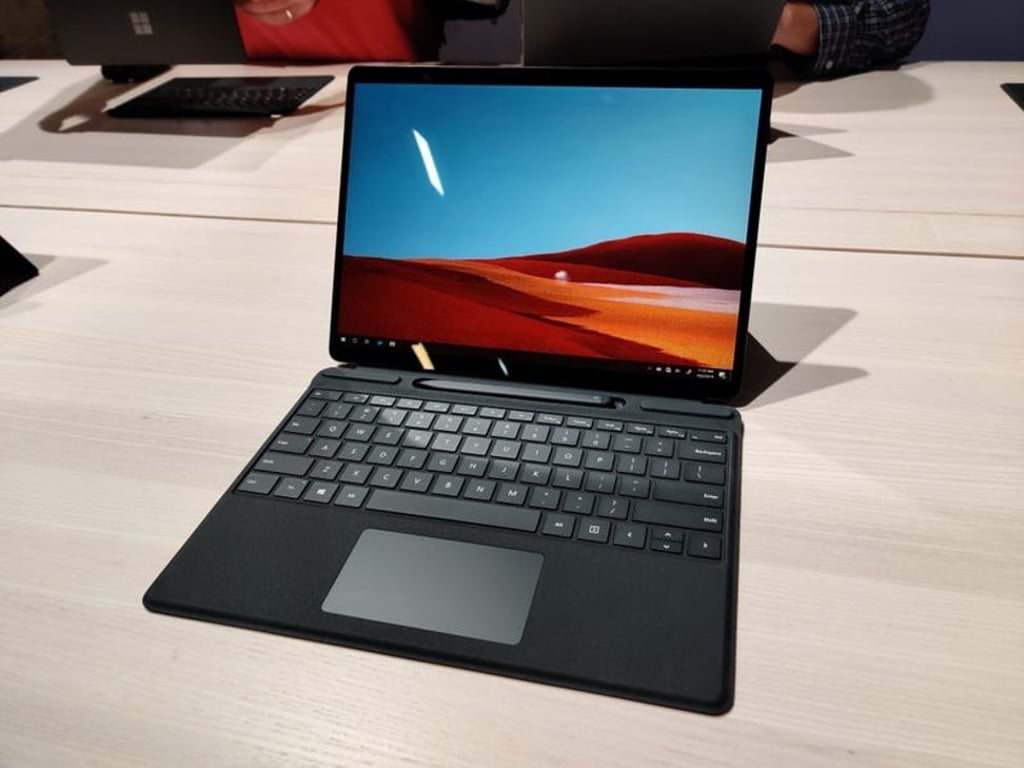 The Surface Pro X looks like a sleeker version of Microsoft's Surface Pro laptop. Photo: Business Insider