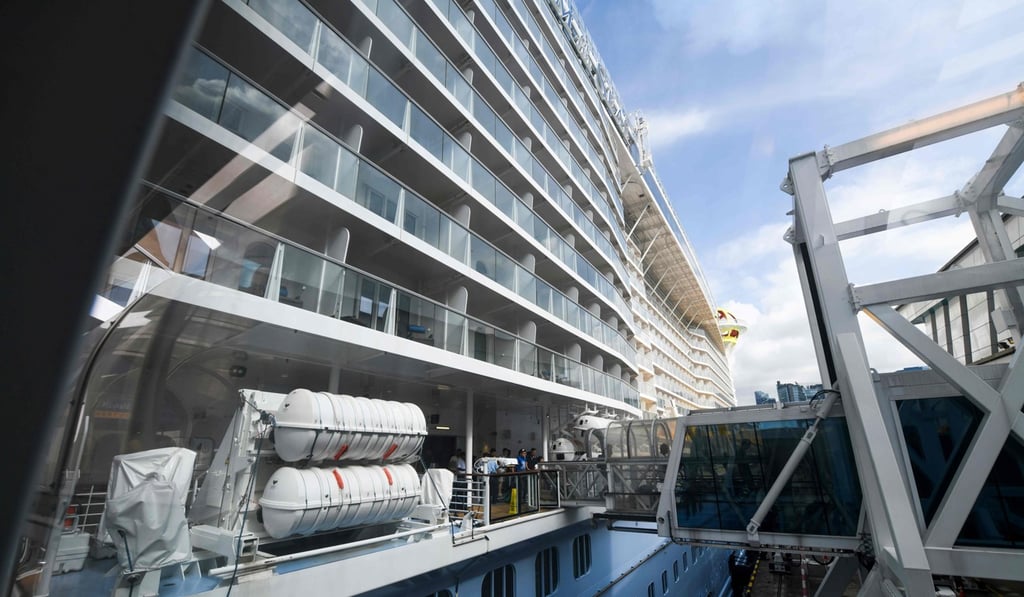 The Royal Caribbean International cruise ship “Spectrum of the Seas”. Photo: AFP