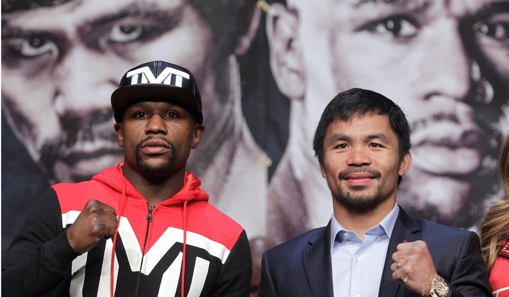 Floyd Mayweather Jnr and Manny Pacquiao last fought in 2015. Photo: AFP