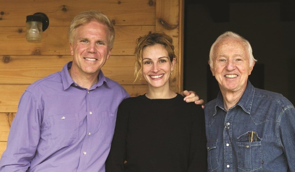 Mark Wexler with his father and the actor Julia Roberts at her house in New Mexico. Photo: courtesy of Mark Wexler Mark Wexler with his father and the actor Julia Roberts at her house in New Mexico. Photo: courtesy of Mark Wexler