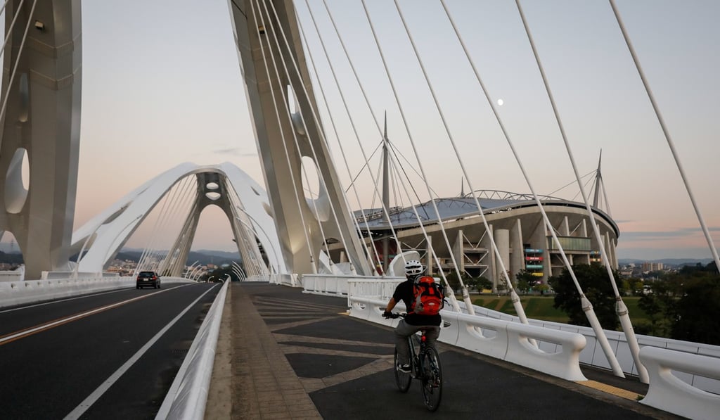 A view of the Toyota Stadium from the Toyota Bridge in Japan. Photo: EPA-EFE
