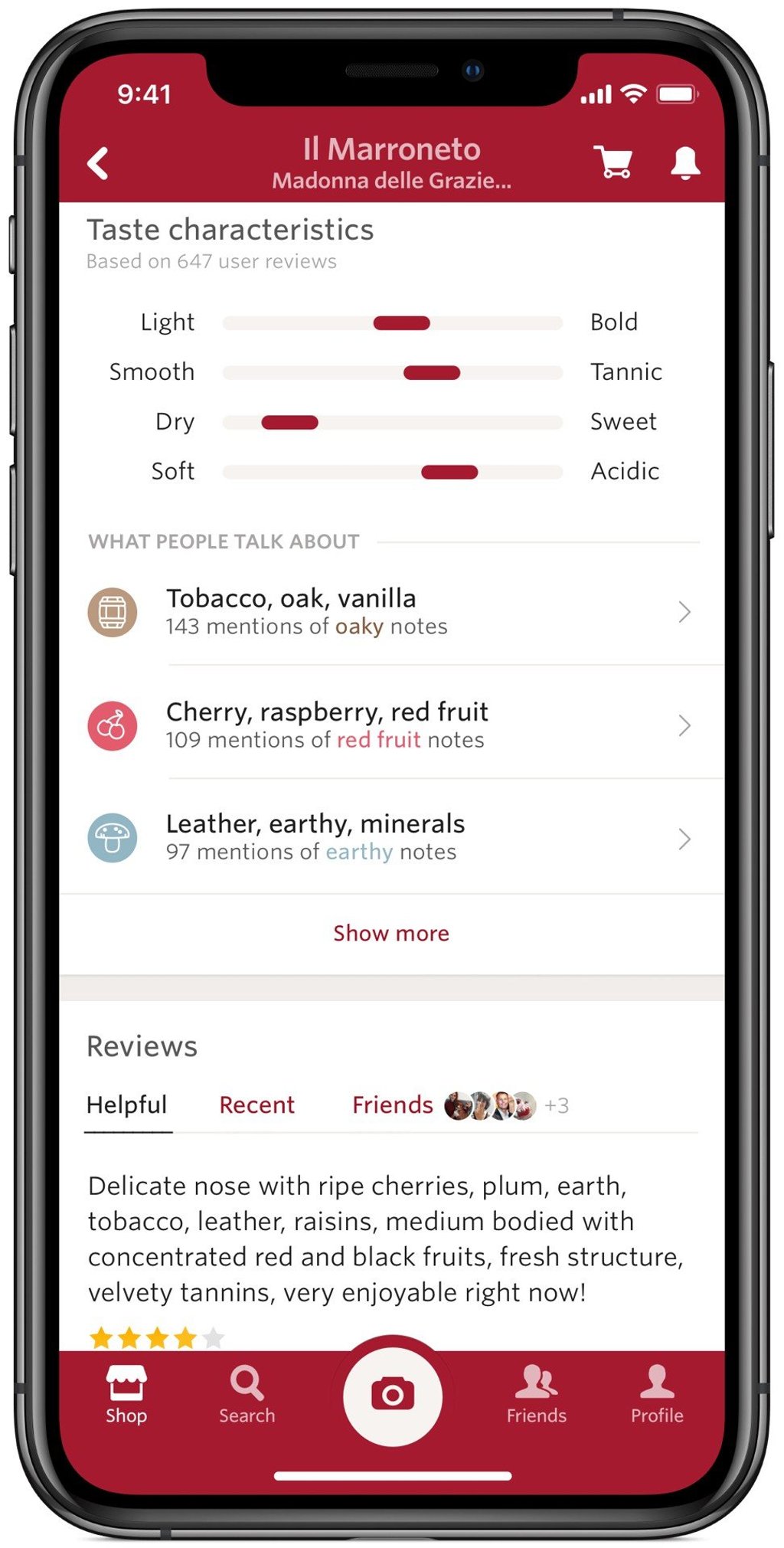 Vivino app