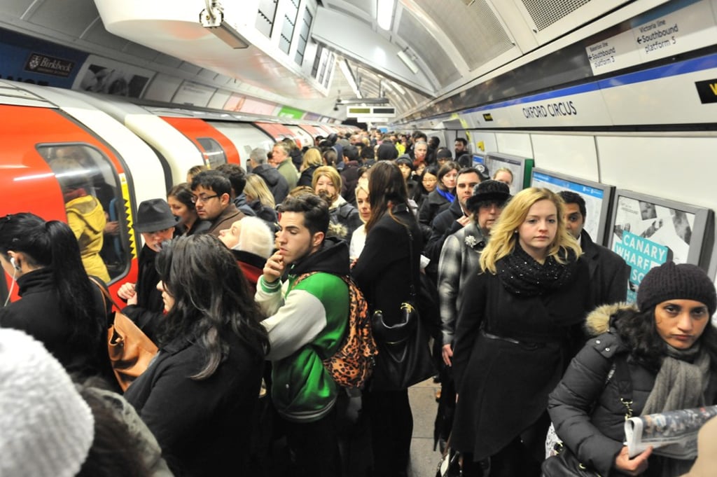 Oxford Circus Station, on the London Underground in the UK. Sexual harassment on the London Underground has risen by 42 per cent in the past four years. Photo: Alamy