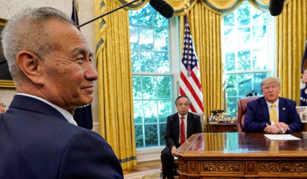 Chinese Vice-Premier Liu He ended his Washington trip with a meeting with US President Donald Trump at the White House on Friday. Photo: Reuters Chinese Vice-Premier Liu He ended his Washington trip with a meeting with US President Donald Trump at the White House on Friday. Photo: Reuters
