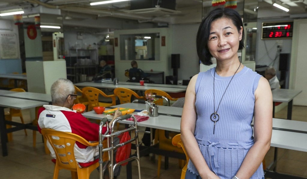 Rebecca Chau Tsang, chief executive officer of Kang Fook Rest Home for the Aged in Tai Kok Tsui, says terminally ill elderly residents of care homes should be able to live out their last days surrounded by familiar faces. Photo: Edmond So