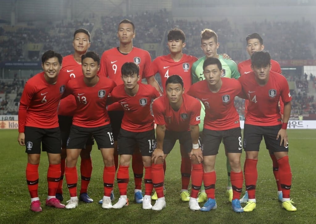 South Korea’s national football team. Photo: AP