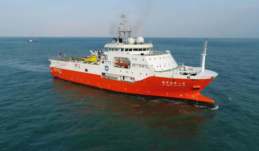 China’s Haiyang Dizhi 8 has been surveying the disputed waters. Photo: Weibo