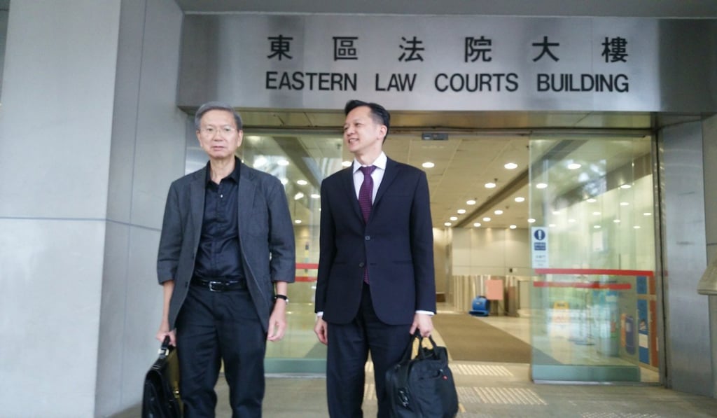 Defence lawyer How Chun-fai (right) had heated debates with the magistrate during the long-running trial at Eastern Court. Photo: Brian Wong