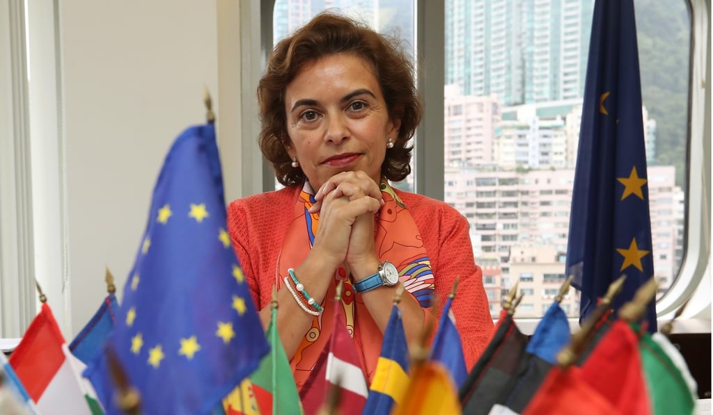 Carmen Cano held an hour-long meeting with Carrie Lam. Photo: Edward Wong