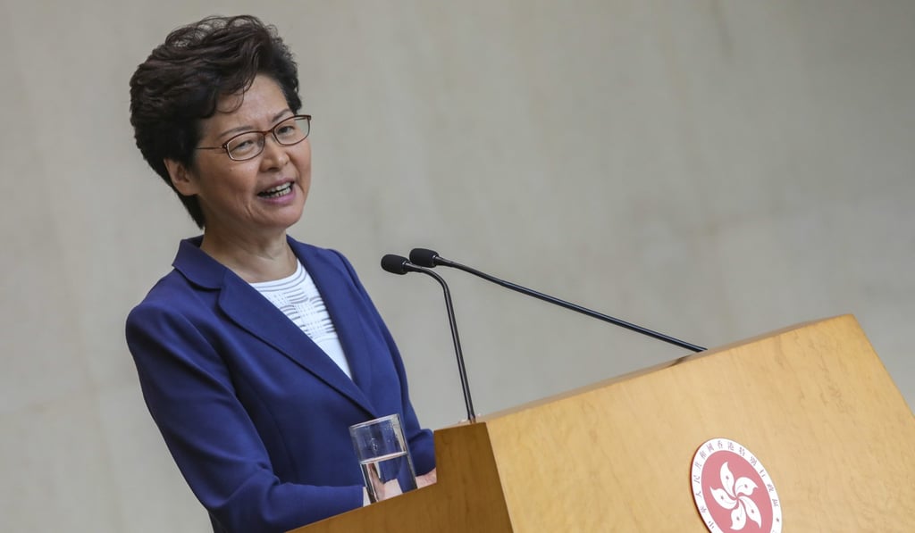 Lam’s disapproval rating is at 74 per cent. Photo: SCMP