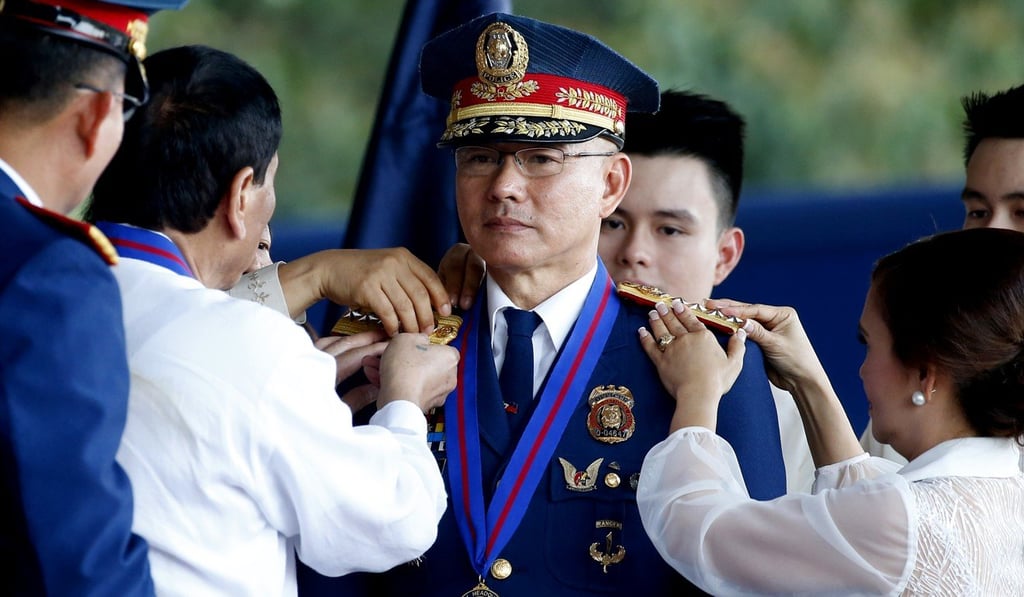 Oscar Albayalde at his appointment ceremony in April 2018. Photo: AP