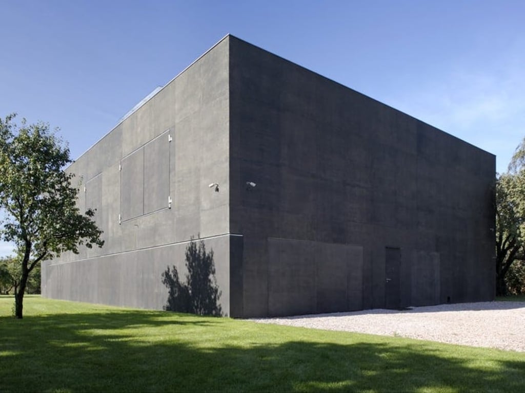 The Safe House is a thick, concrete block.