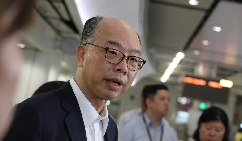 Frank Chan, who is charge of the city’s transport, says if the MTR can avoid fresh outbreaks of vandalism it could be running full services again within a week or two. Photo: Felix Wong