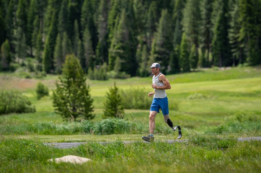 After the amputation, Dave Mackey realised ‘anything is possible’ and has since completed two Leadman series. After the amputation, Dave Mackey realised ‘anything is possible’ and has since completed two Leadman series.