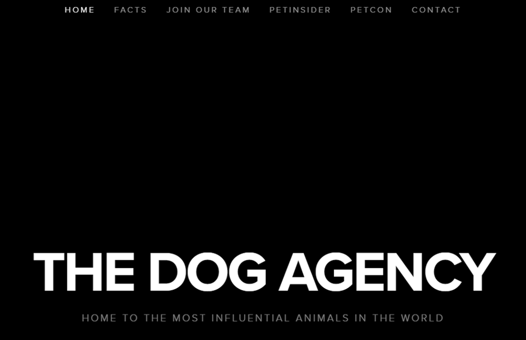 The Dog Agency represents pet influencers. The Dog Agency represents pet influencers.