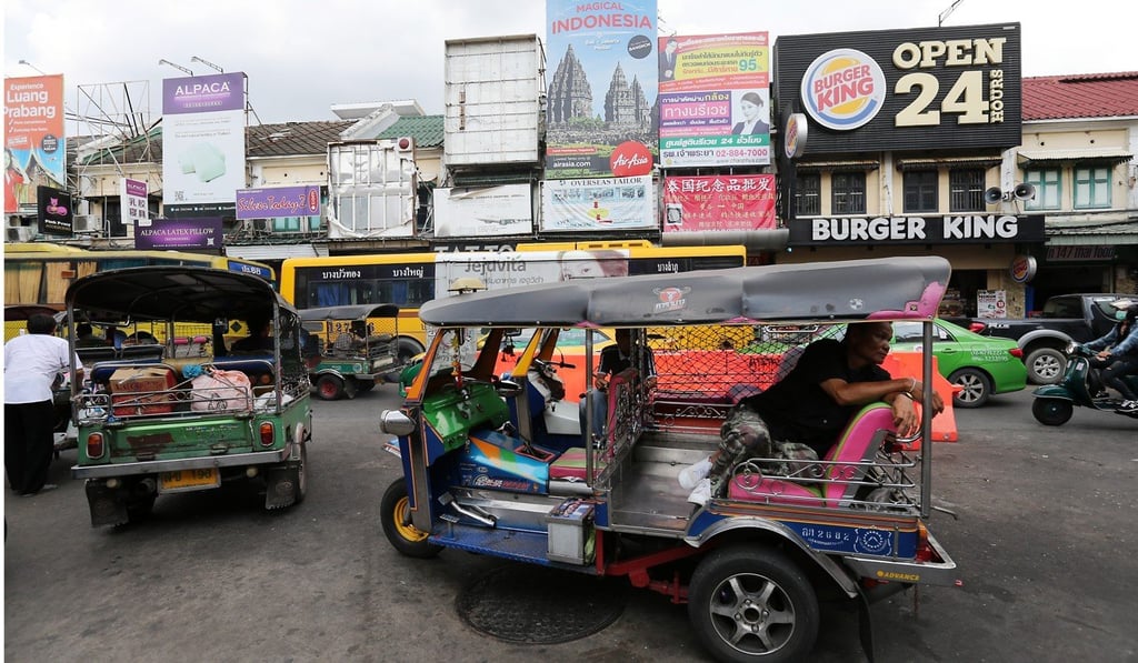 A tuk-tuk in Bangkok. Thailand’s low cost of living is a key draw for Chinese students. Photo: Dickson Lee