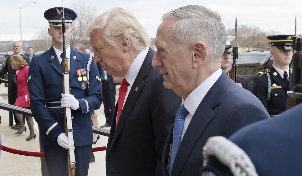 James Mattis with Donald Trump. Photo: AP