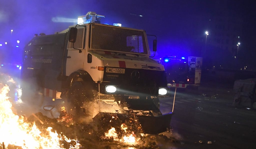 During last Friday’s clashes, water cannon was deployed against demonstrators for the first time since it was bought from Israel in 1994. Photo: AFP During last Friday’s clashes, water cannon was deployed against demonstrators for the first time since it was bought from Israel in 1994. Photo: AFP