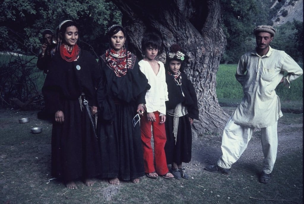 Rossi’s son Fabio (centre) in Afghanistan, 1974. Photo: Anna Maria Rossi