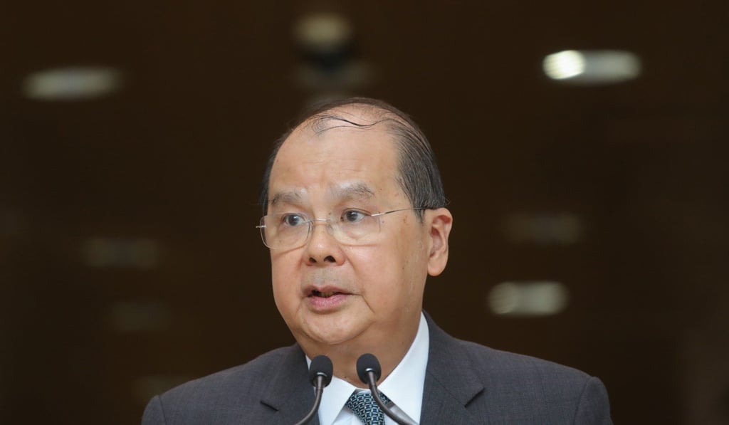 Matthew Cheung tells the press the government is concerned about protest incidents even if they cannot visit everybody affected. Photo: May Tse