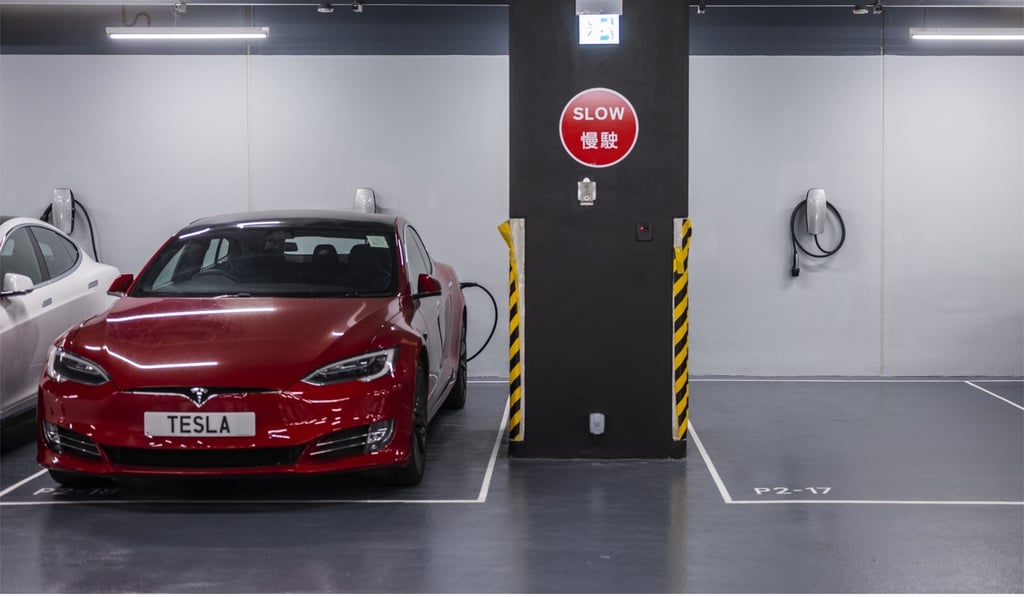 The number of charging spaces has not kept up with demand. Photo: Bloomberg The number of charging spaces has not kept up with demand. Photo: Bloomberg