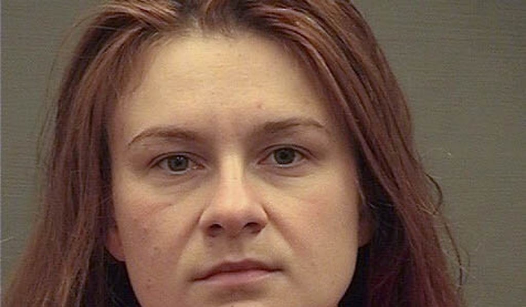 Maria Butina appears in a police booking photograph released by the Alexandria Sheriff's Office in Alexandria, Virginia. Photo: Handout via Reuters