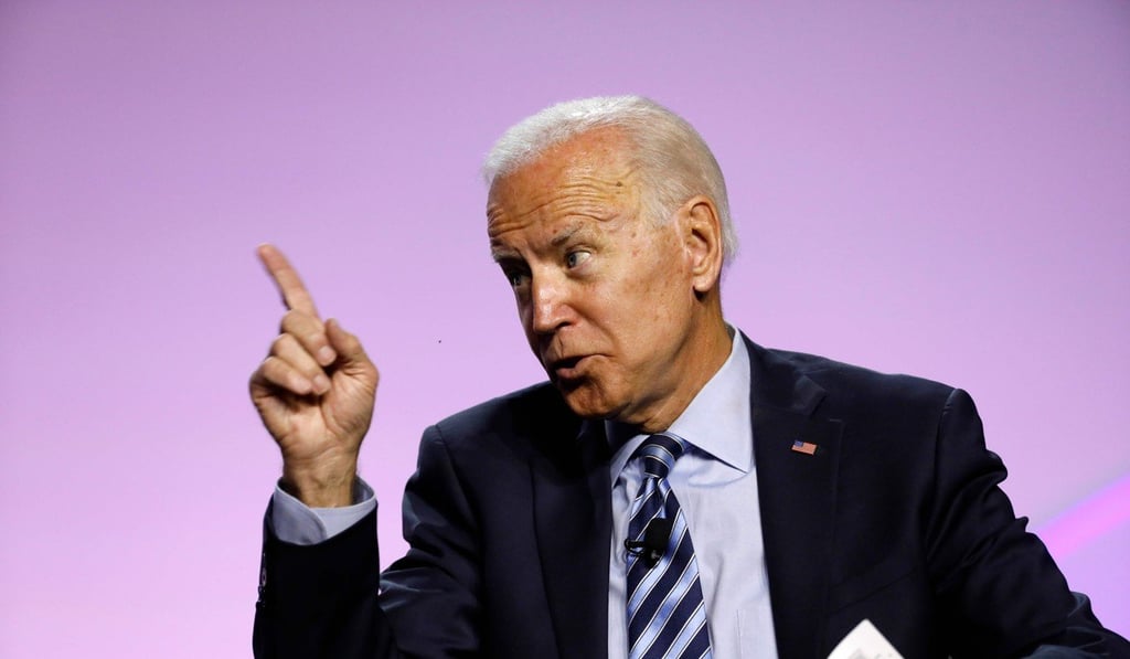 Joe Biden said Donald Trump’s actions appeared ‘to be an overwhelming abuse of power’. Photo: AFP