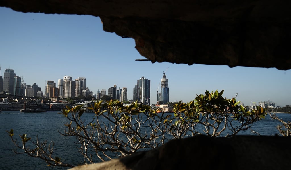 A view across the harbour looking towards Sydney’s central business district. Photo: Bloomberg