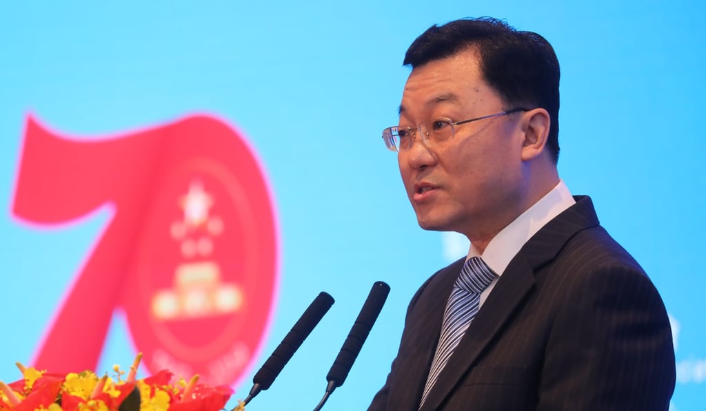 Xie Feng, commissioner at China’s ministry of foreign affairs in Hong Kong. Photo: K.Y. Cheng