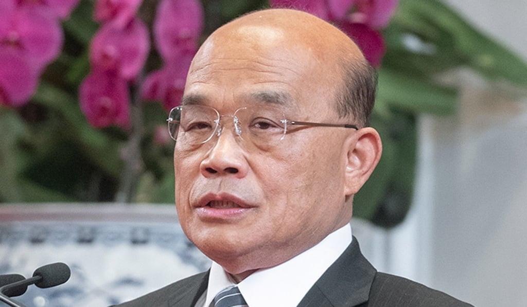 Taiwan’s Premier Su Tseng-chang accused the Kuomintang of manipulating the surrender of Chan Tong-kai. Photo: Handout