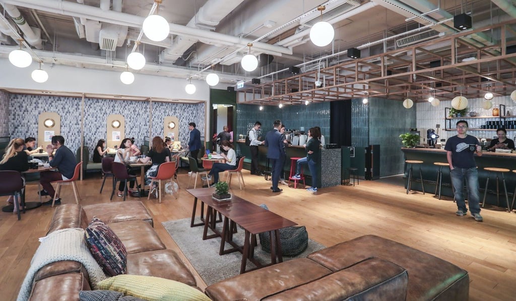 WeWork’s shared office space, in Causeway Bay. Photo: Jonathan Wong