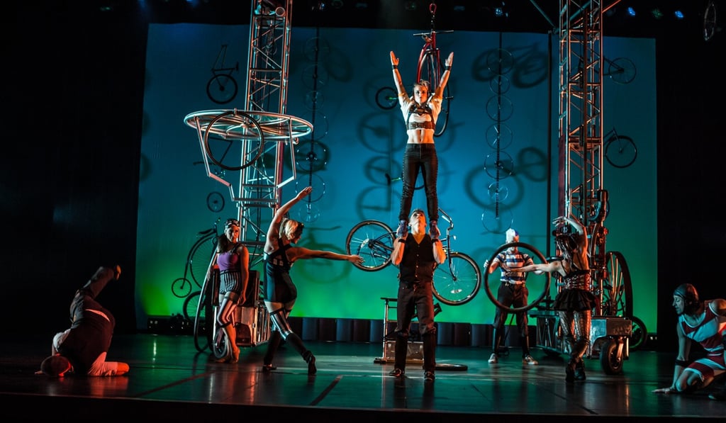 Pedal Punk, the acrobatic circus and theatre show performed by Cirque Mechanics, is one of three family-focused productions on offer in Hong Kong in December, which aim to encourage youngsters to put down their mobile phones and tablets and take a break from the city’s technology obsessed habits.