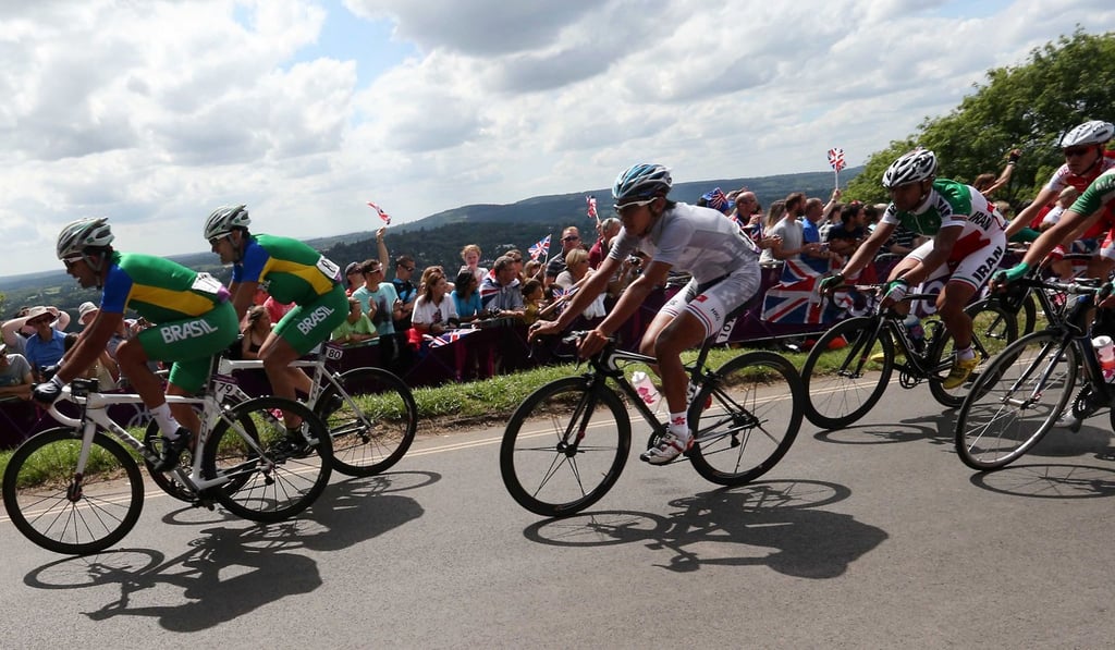 Wong Kam-po competes in the men’s road race at the 2012 London Games. Photo: Felix Wong