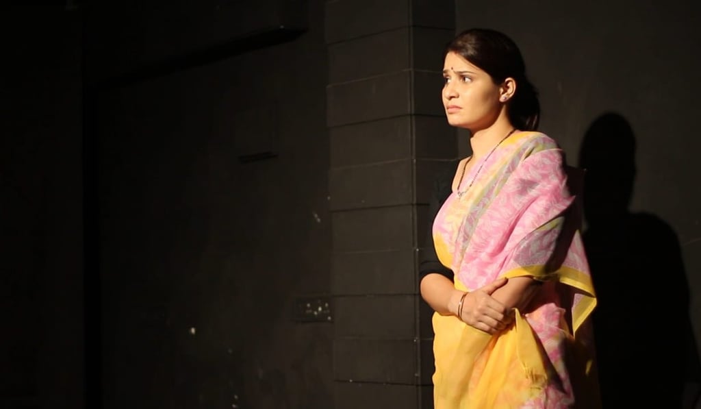 Tanya in a performance of ‘Kanji House’, a play she staged with her students. Photo: Tanya Purohit Tanya in a performance of ‘Kanji House’, a play she staged with her students. Photo: Tanya Purohit