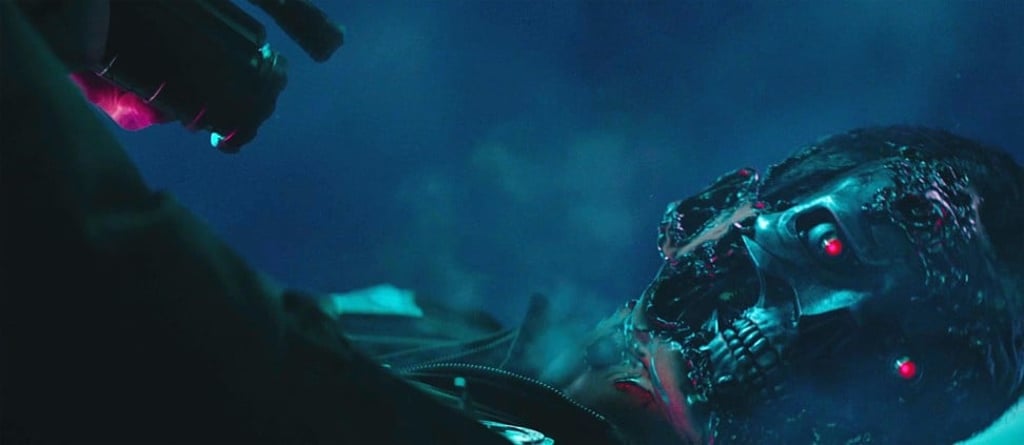 A still from Terminator: Dark Fate (2019).