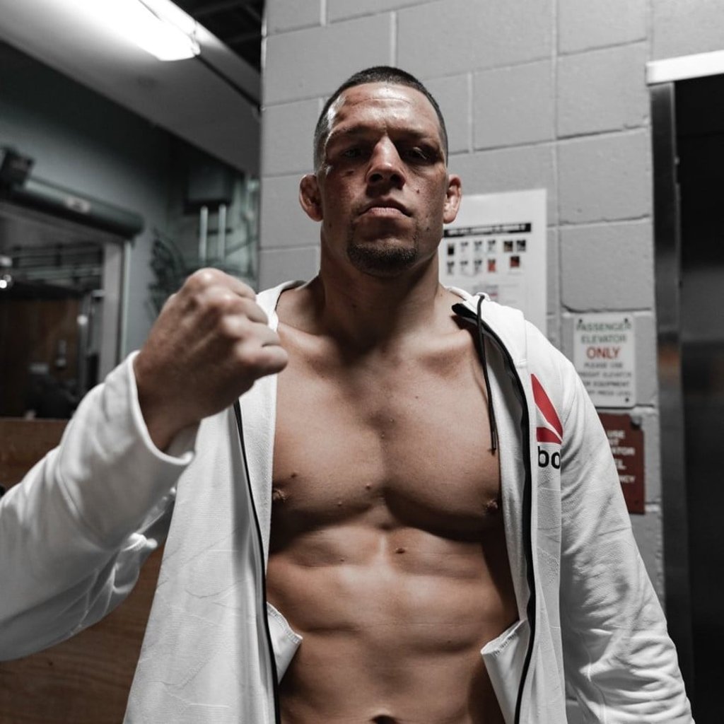 Nate Diaz poses after beating Anthony Pettis. Photo: Instagram/Nate Diaz