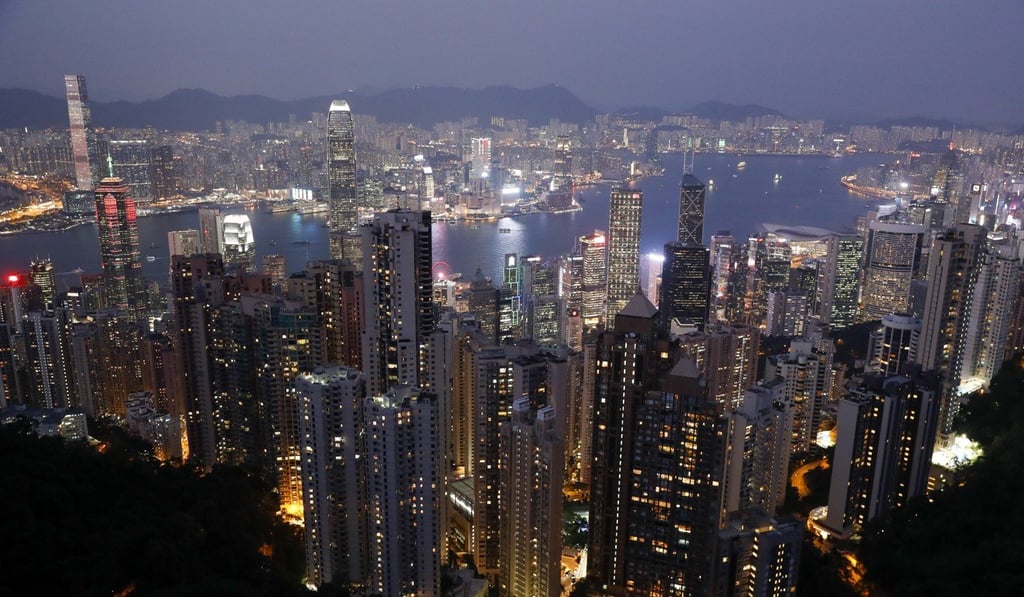 Hong Kong's skyline at night, from Victoria Peak, a top tourist attraction. Photo: EPA-EFE