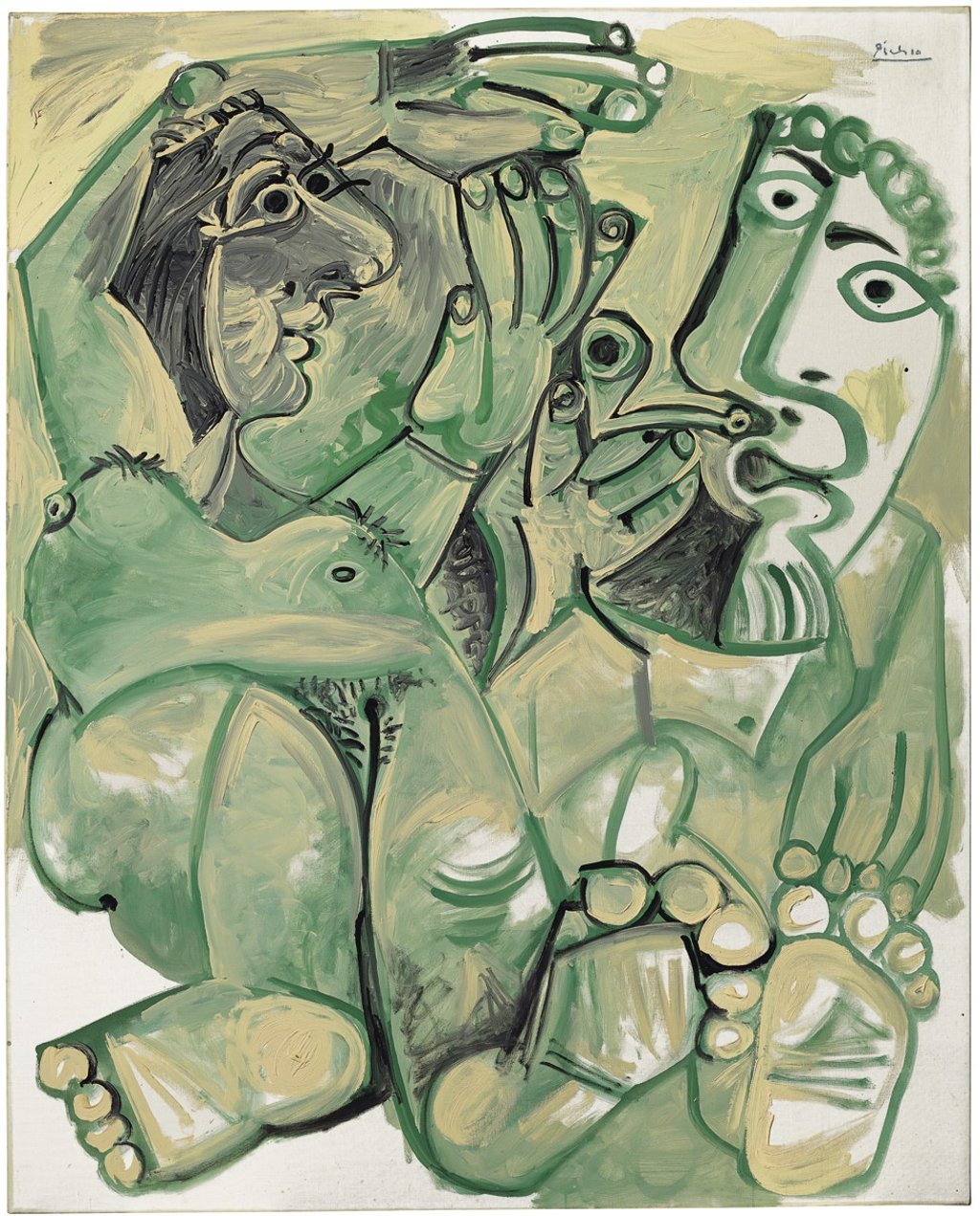 Homme et Femme Nus(1968) by Pablo Picasso. Photo: He Museum Homme et Femme Nus(1968) by Pablo Picasso. Photo: He Museum