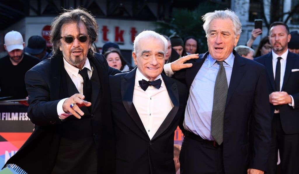 The Irishman marks the first collaboration between Al Pacino and Martin Scorsese – while Robert De Niro returns for his ninth feature with the feted director. Photo: EPA-EFE The Irishman marks the first collaboration between Al Pacino and Martin Scorsese – while Robert De Niro returns for his ninth feature with the feted director. Photo: EPA-EFE