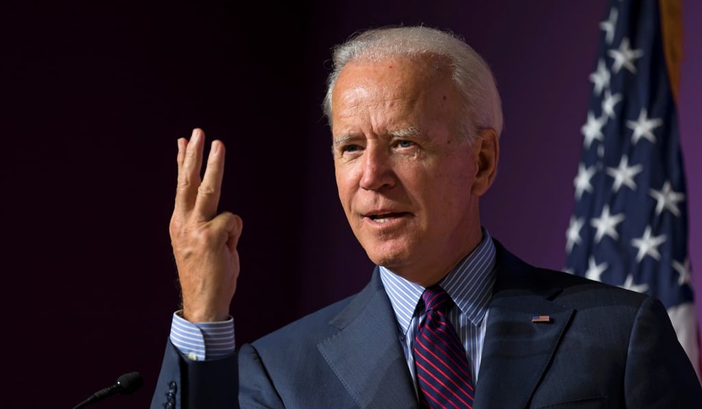 Democratic presidential candidate and former vice-president Joe Biden speaking at Benedict College in Columbia, South Carolina, on Saturday. Photo: Reuters Democratic presidential candidate and former vice-president Joe Biden speaking at Benedict College in Columbia, South Carolina, on Saturday. Photo: Reuters