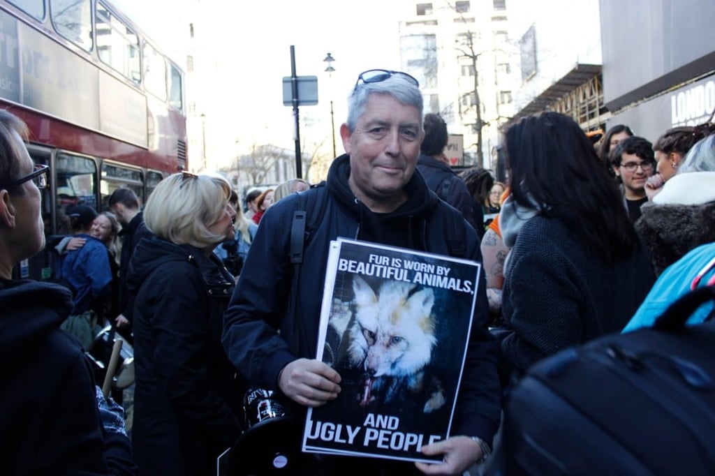 An anti-fur protest during London Fashion Week in February last year. Picture: Alamy An anti-fur protest during London Fashion Week in February last year. Picture: Alamy
