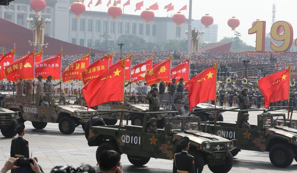 A PLA parade in Beijing to mark National Day on October 1 was used to showcase the PLA’s progress in recent years. Photo: SCMP