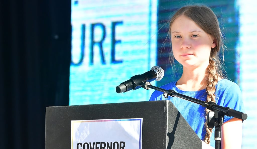 Fonda said she was inspired by teenage Swedish climate activist Greta Thunberg. Photo: AFP