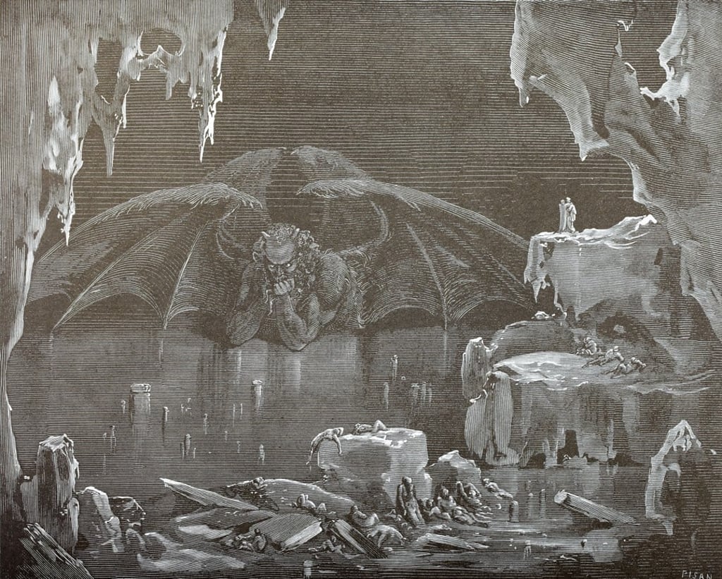 Dante’s Lucifer was confined to a frozen hell that became harsher the more he struggled, in echoes of the tortured fate casting over Hong Kong today. Photo: Alamy Dante’s Lucifer was confined to a frozen hell that became harsher the more he struggled, in echoes of the tortured fate casting over Hong Kong today. Photo: Alamy