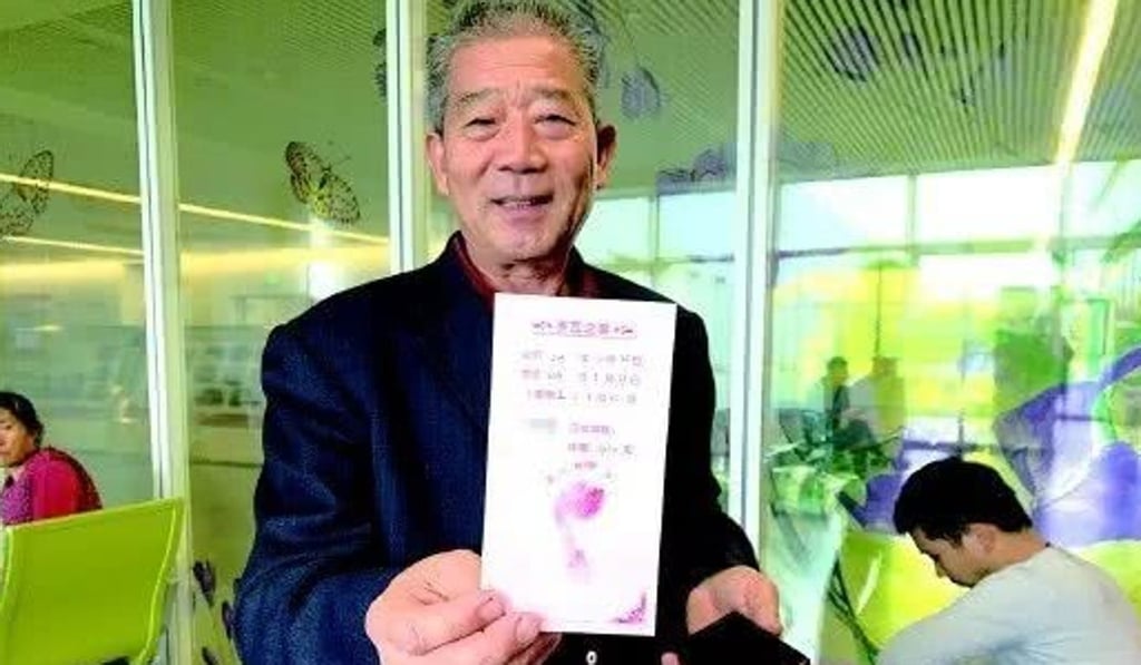 Huang Weiping believes good health and living habits helped him and his wife to have a third child. Photo: Handout