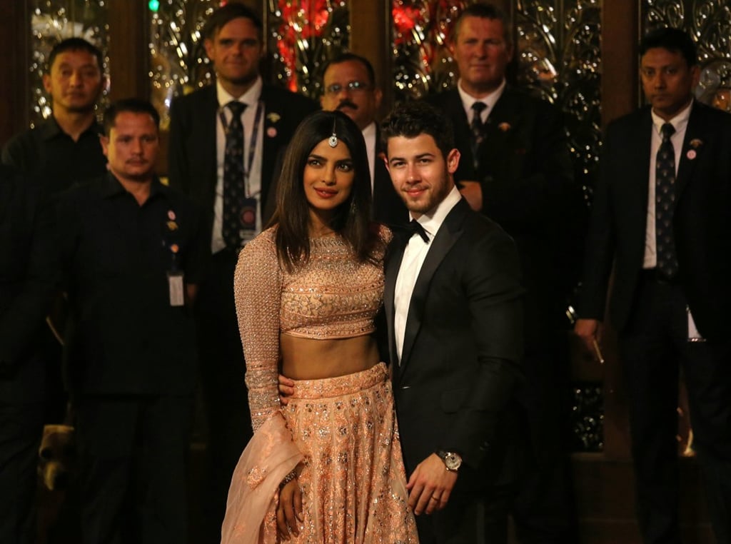Actress Priyanka Chopra and her husband Nick Jonas arrive for the wedding of Mukesh Ambani’s daughter Isha Ambani in Mumbai on December 12, 2018. Photo: Reuters