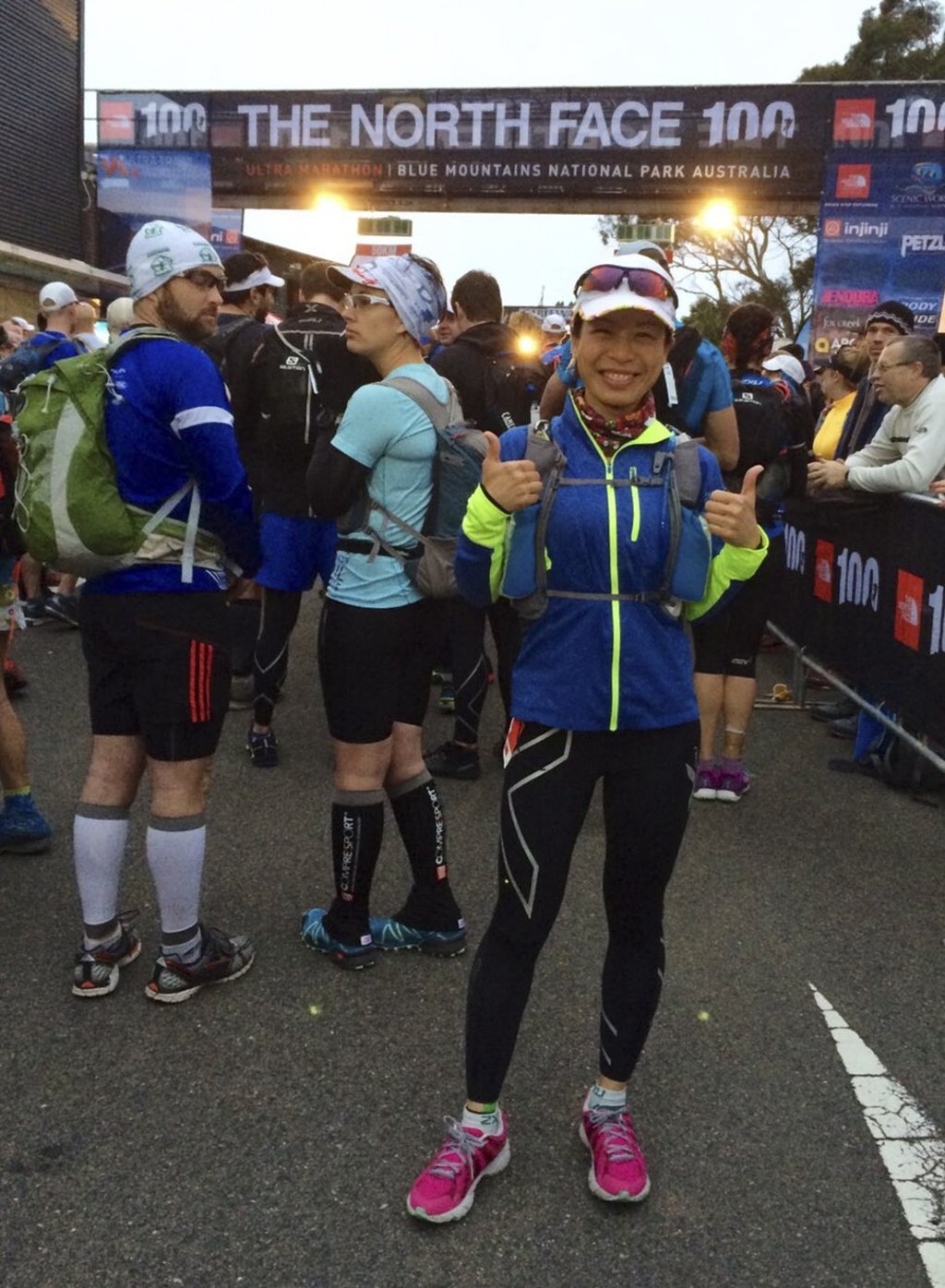 Iris Mak at The North Face 100K Australia Blue Mountain race in 2015.